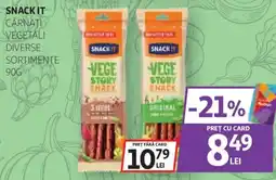 Auchan Snack it carnati vegetali diverse sortimente Ofertă