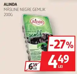 Auchan Alinda măsline negre gemlik Ofertă