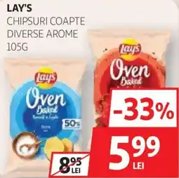 Auchan Lay's chipsuri coapte diverse arome Ofertă