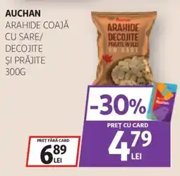 Auchan Auchan arahide coajă cu sare/ decojite şi prăjite Ofertă