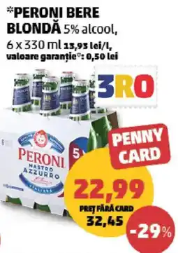 Penny Peroni bere blondă 5% alcool Ofertă