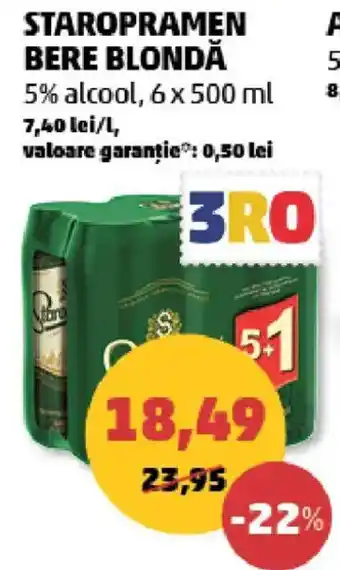 Penny Staropramen bere blondă Ofertă