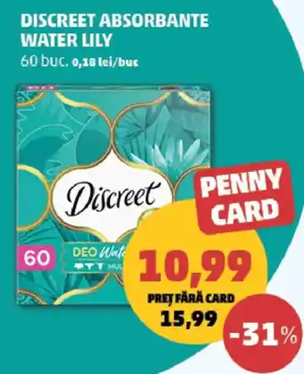 Penny Discreet absorbante water lily Ofertă