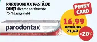 Penny Parodontax pastă de dinţi Ofertă