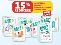Penny La scutecele babywell semnalizate la raft Ofertă