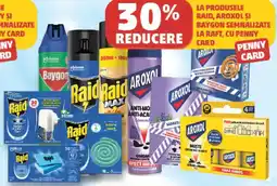 Penny La produsele raid, aroxol și baygon semnalizate la raft Ofertă