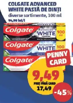 Penny Colgate advanced white pasta de dinți Ofertă