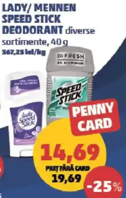 Penny Lady/mennen speed stick deodorant Ofertă