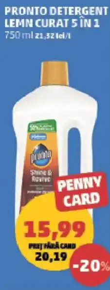 Penny Pronto detergent lemn curat 5 in 1 Ofertă