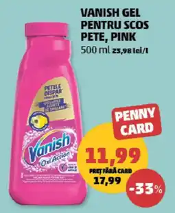 Penny Vanish gel pentru scos pete, pink Ofertă