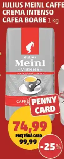 Penny Julius meinl caffe crema intenso cafea boabe Ofertă