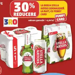 Penny La berea stella artois semnalizată la raft Ofertă