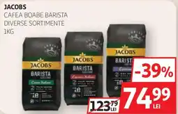 Auchan Jacobs cafea boabe barista Ofertă