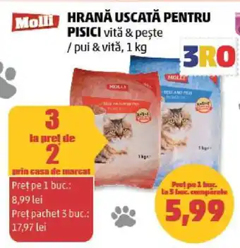Penny Molli hrană uscată pentru pisici Ofertă