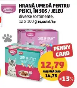Penny Hrană umedă pentru pisici, în sos / jeleu Ofertă