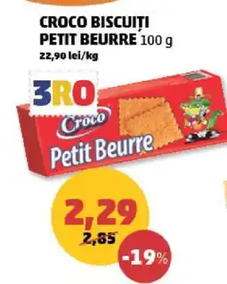 Penny CROCO BISCUITI PETIT BEURRE 100 g Ofertă