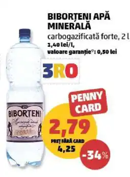 Penny BIBORȚENI Apă minerală Ofertă