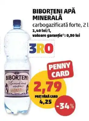 Penny BIBORȚENI Apă minerală Ofertă