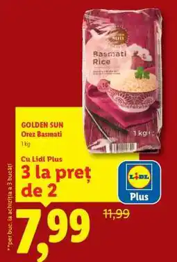 Lidl Golden Sun Orez Basmati Ofertă