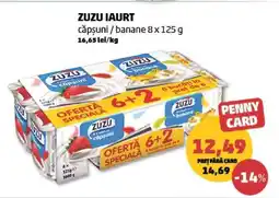 Penny Zuzu Iaurt căpșuni / banane 8 x 125 g Ofertă