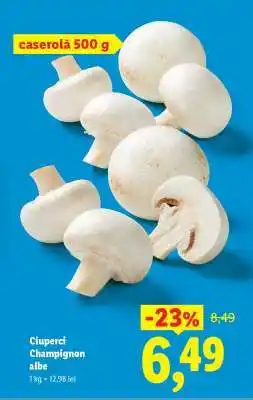 Lidl Ciuperci Champignon albe Ofertă