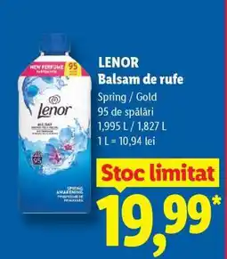 Lidl Lenor Balsam de rufe Ofertă