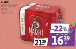Auchan Madri bere blondå doză Ofertă