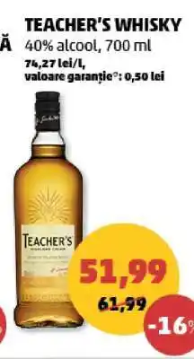 Penny TEACHER'S WHISKY Ofertă