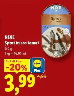 Lidl Nixe Șprot în sos tomat Ofertă