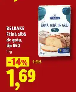 Lidl Belbake Făină albă de grâu, tip 650 Ofertă
