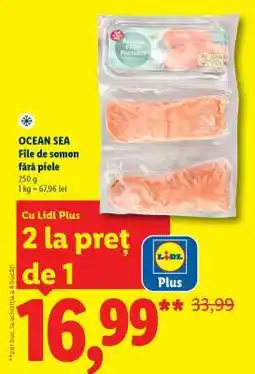 Lidl OCEAN SEA File de somon, fără piele Ofertă