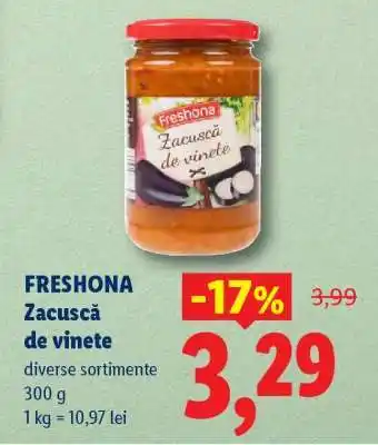 Lidl FRESHONA Zacuscă de vinete Ofertă