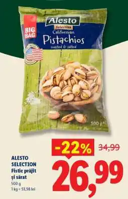 Lidl Alesto Selection Fistic prăjit și sărat Ofertă