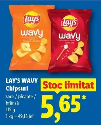 Lidl LAY‘S WAVY Chipsuri Ofertă