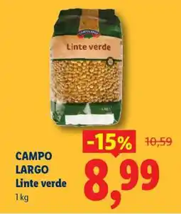 Lidl CAMPO LARGO Linte verde Ofertă