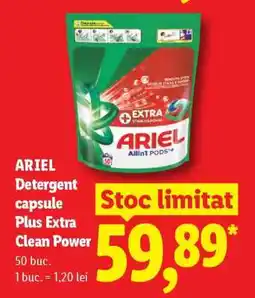 Lidl ARIEL Detergent capsule Plus Extra Clean Power Ofertă