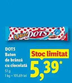 Lidl DOTS Baton de brânză cu ciocolată Ofertă
