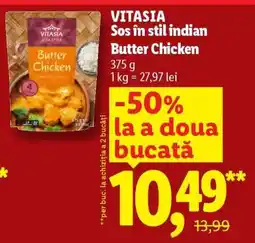 Lidl VITASIA Sos în stil indian Butter Chicken Ofertă