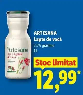 Lidl Artesana Lapte de vacă Ofertă