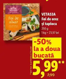 Lidl VITASIA Foi de orez și tapioca Ofertă