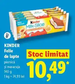 Lidl KINDER FELIE DE LAPTE Ofertă