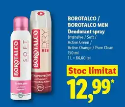 Lidl BOROTALCO / BOROTALCO MEN Deodorant spray Ofertă