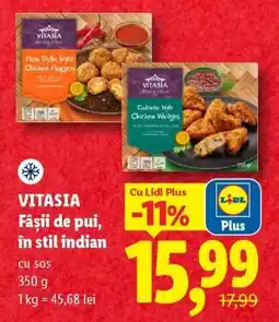 Lidl VITASIA Fâșii de pui, în stil indian Ofertă