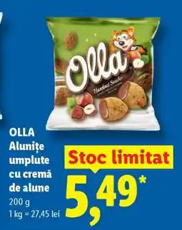 Lidl OLLA Alunițe umplute cu cremă de alune Ofertă