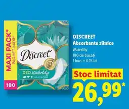 Lidl DISCREET Absorbante zilnice Ofertă