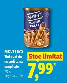 Lidl MCVITIE'S Rulouri de napolitană umplute Ofertă