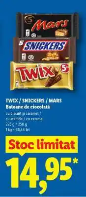 Lidl TWIX / SNICKERS / MARS Ofertă