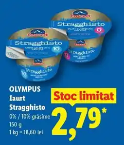 Lidl Olympus Iaurt Stragghisto Ofertă