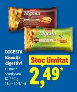 Lidl DIGESTA BISCUITI DIGESTIVI Ofertă