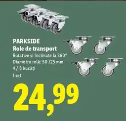 Lidl PARKSIDE Role de transport Ofertă